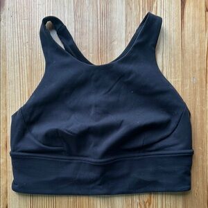 Lululemon Black High Neck Sports Bra